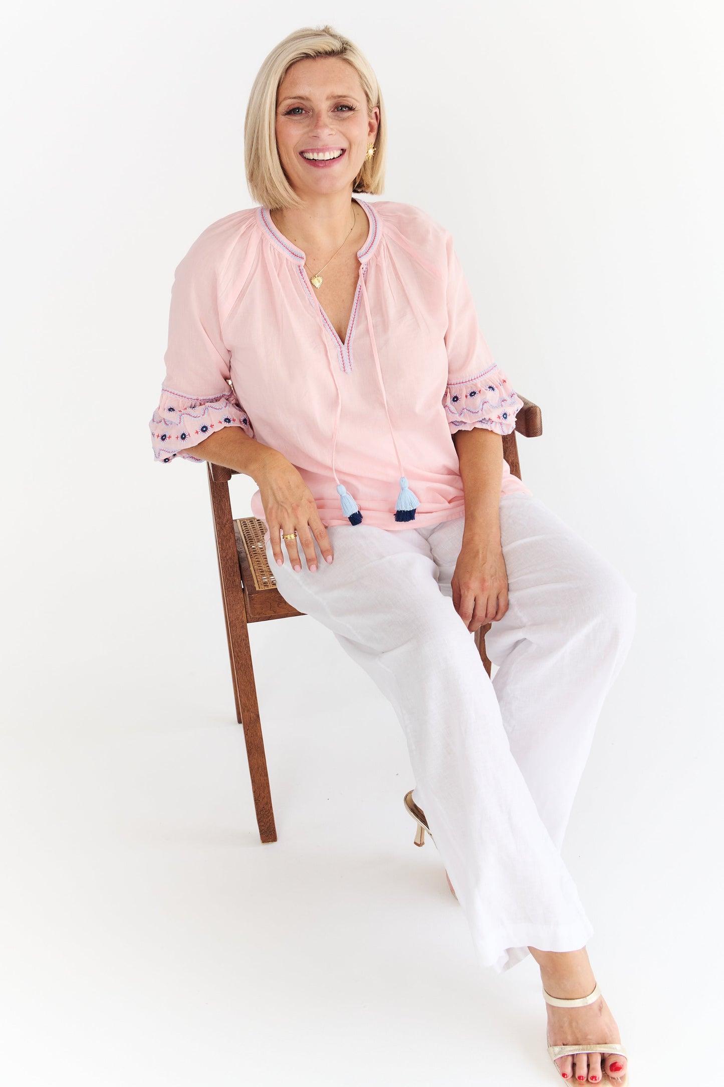 FIESTA PALE PINK SHIRT