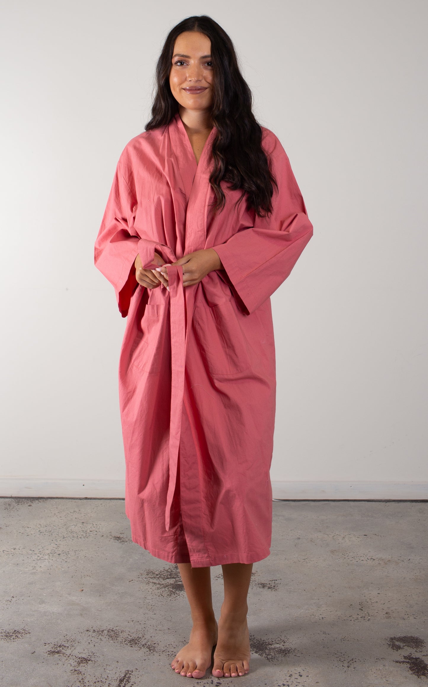 Pink Clay Long Kimono (Min Of 2)