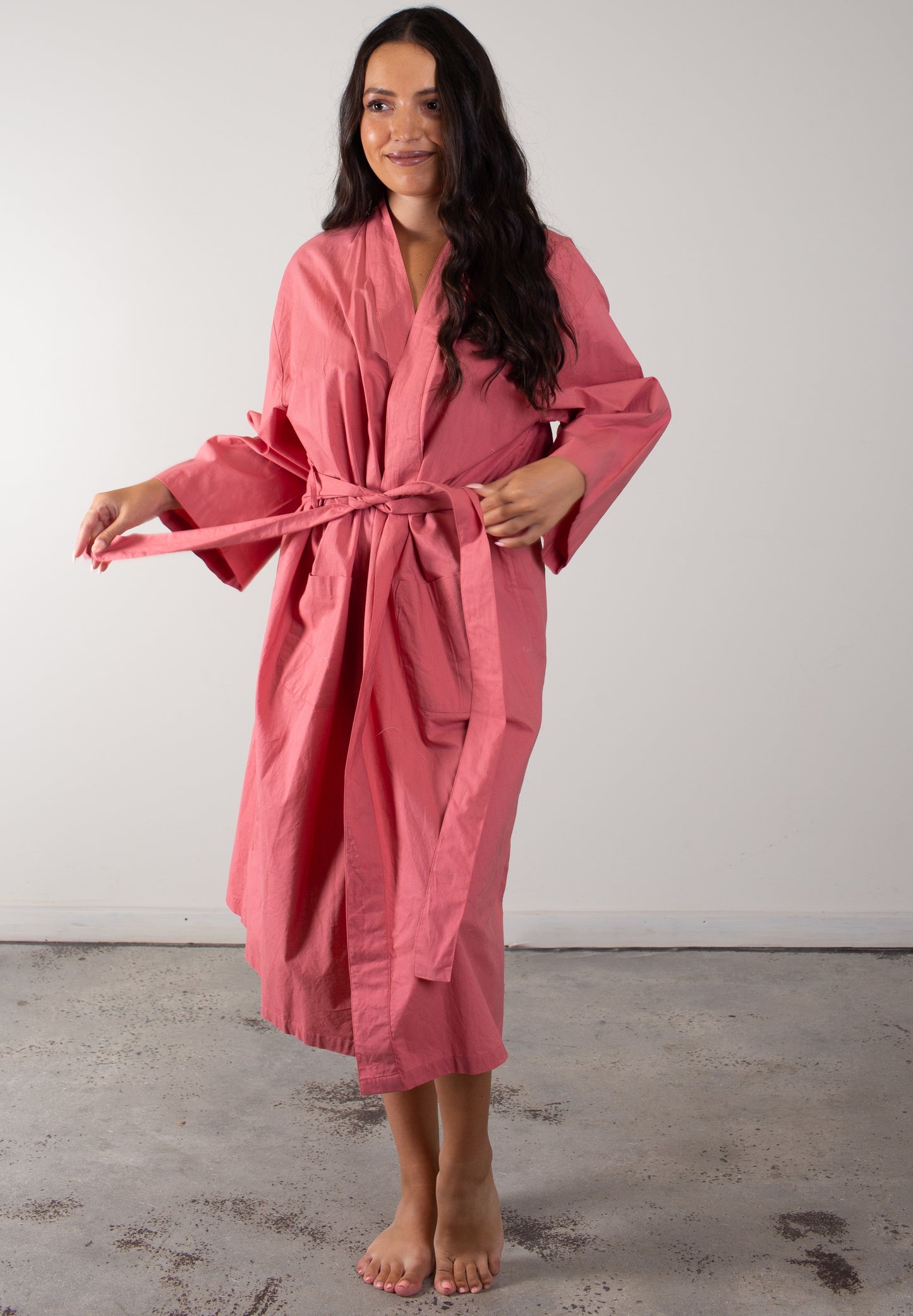 Pink Clay Long Kimono (Min Of 2)