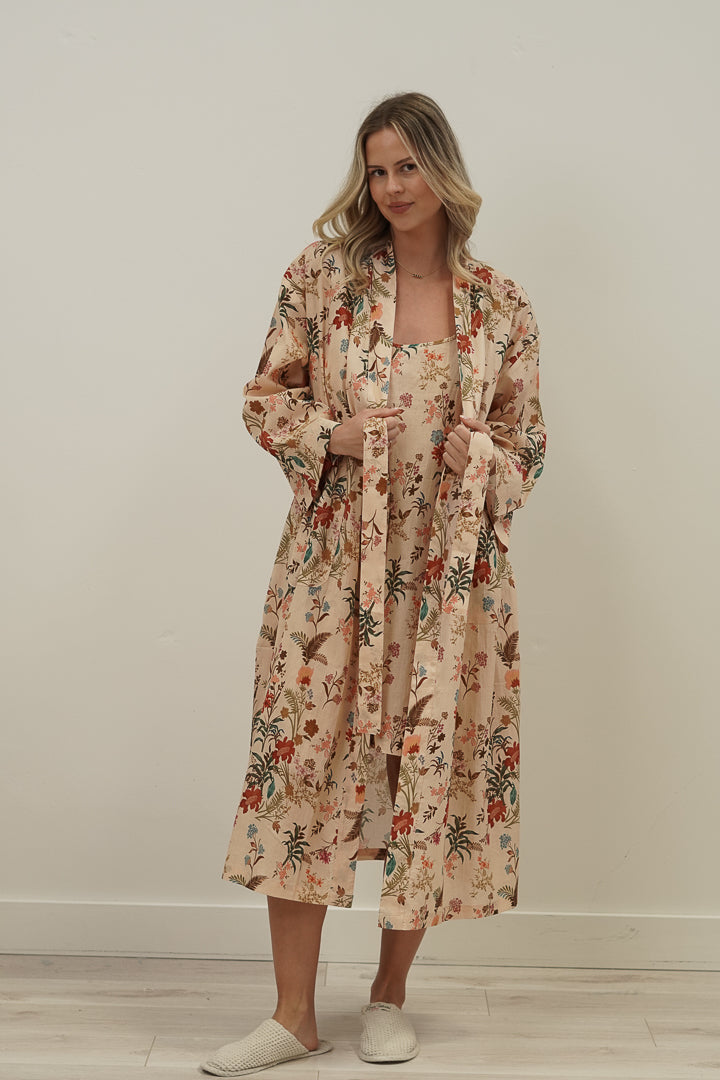 Wildflower Field Beige Kimono