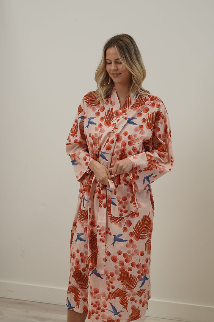 Bloom & Flight Blush Pink Kimono