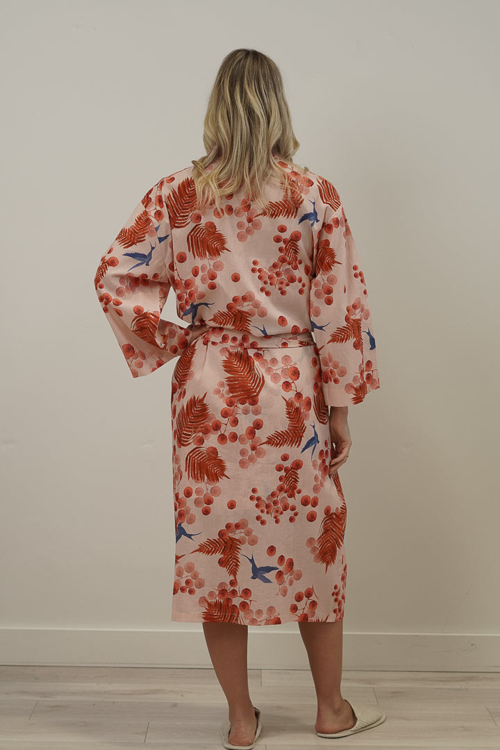 Bloom & Flight Blush Pink Kimono