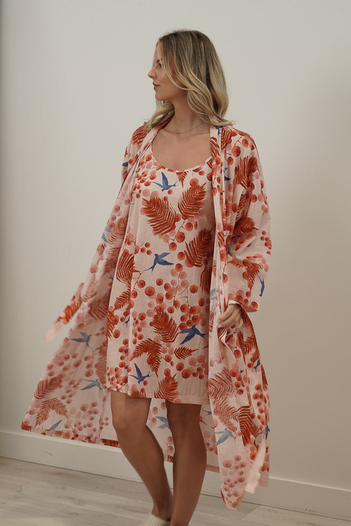 Bloom & Flight Blush Pink Kimono