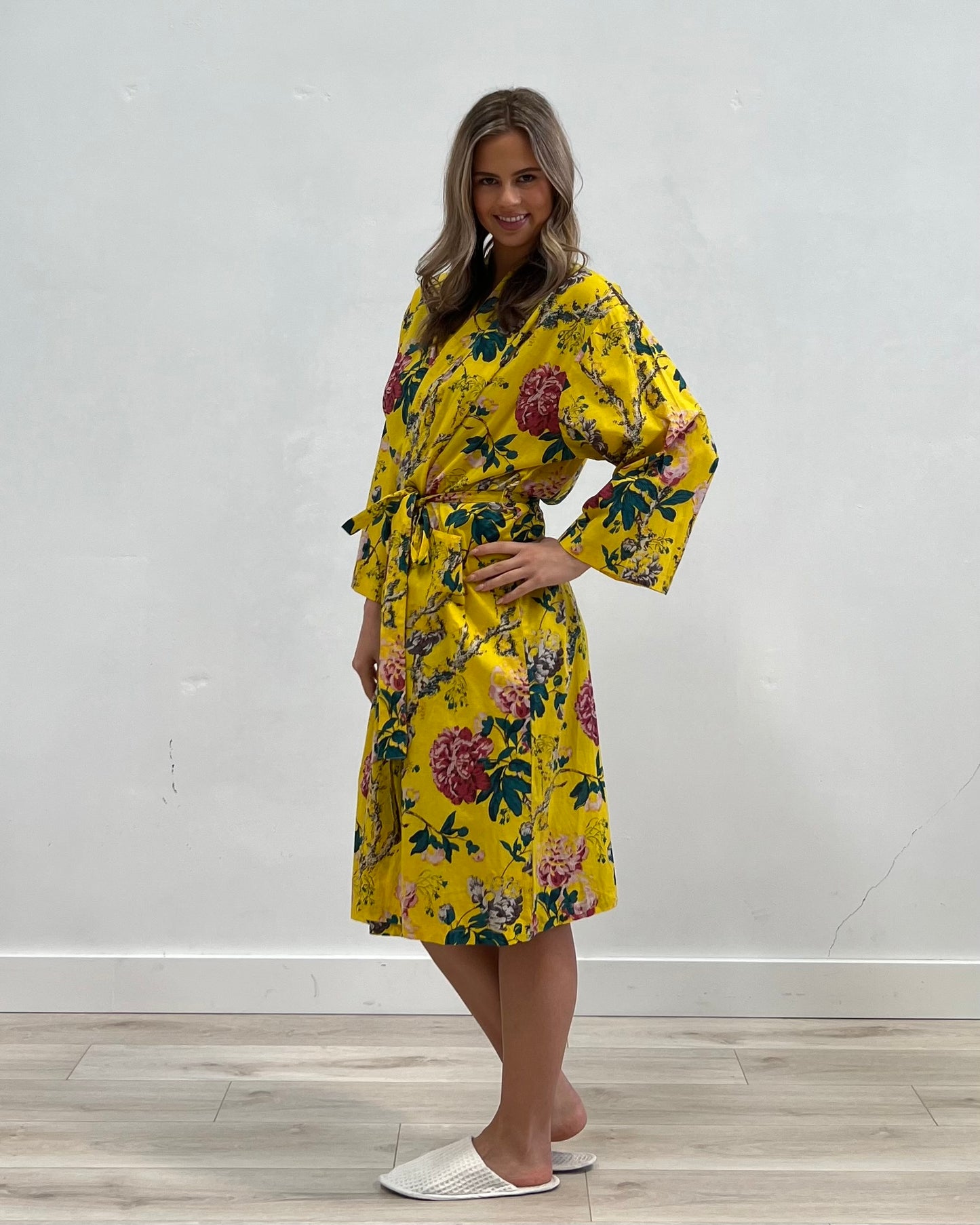 Lakshmi Primrose Yellow Kimono