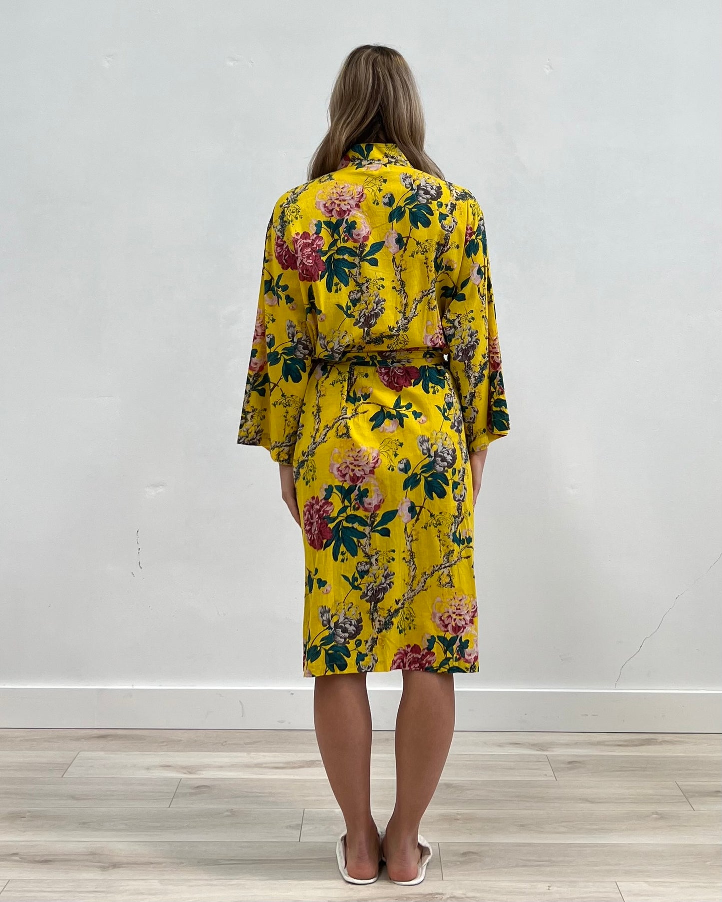 Lakshmi Primrose Yellow Kimono