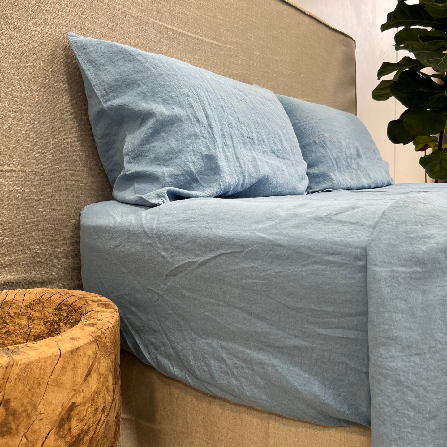 Basics Linen Bedding Sets Glacier Lake