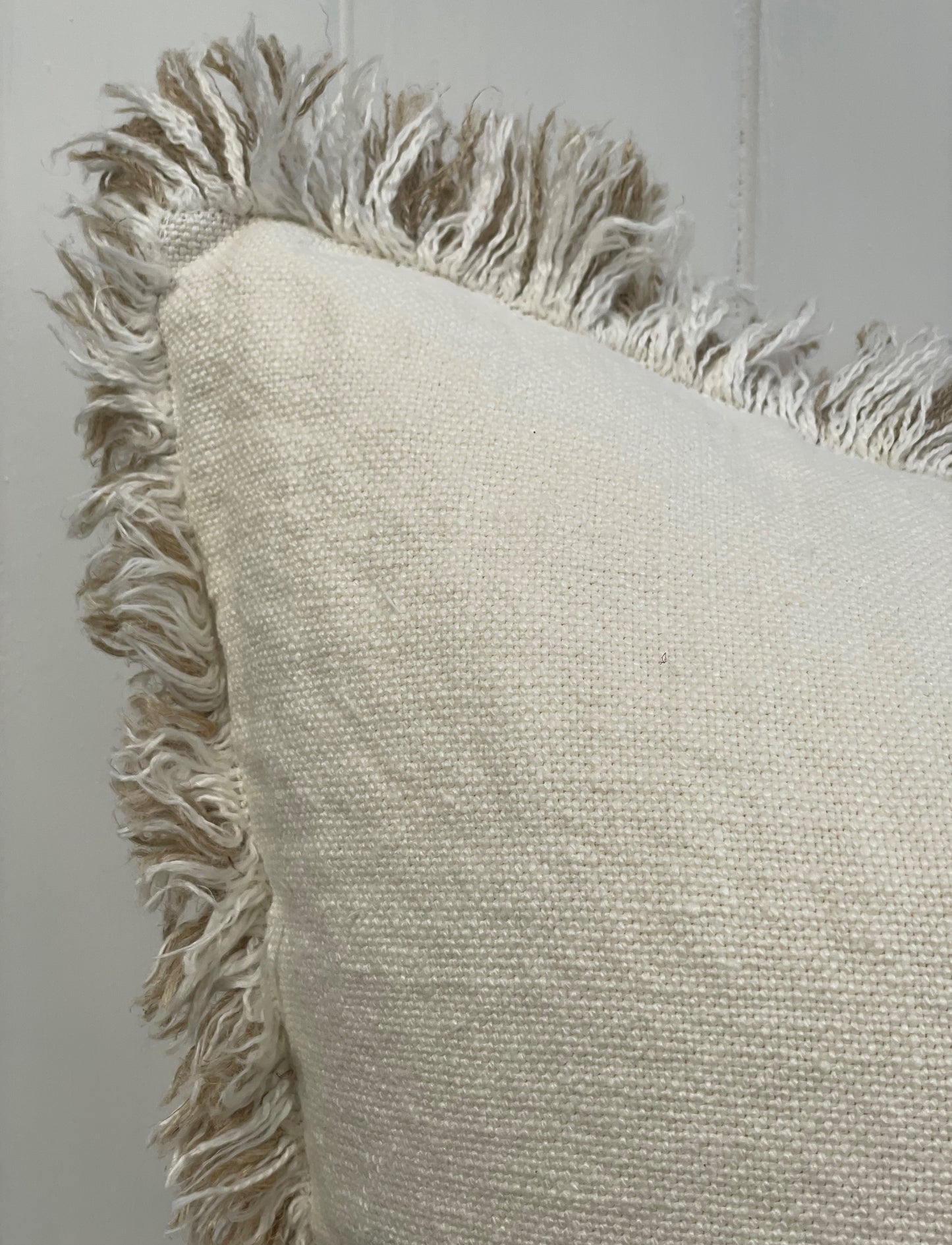 Briar Reversible Frayed Linen Cushion Cover 40 X 120 Cm