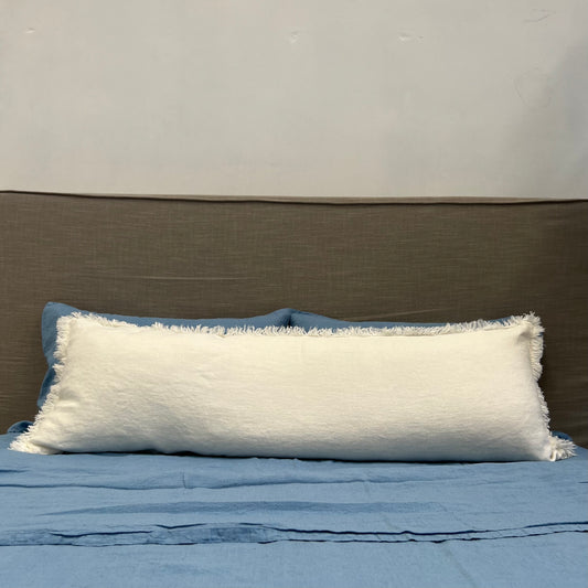Briar Cushion Cover With Fringe White 40 X 120 Cm