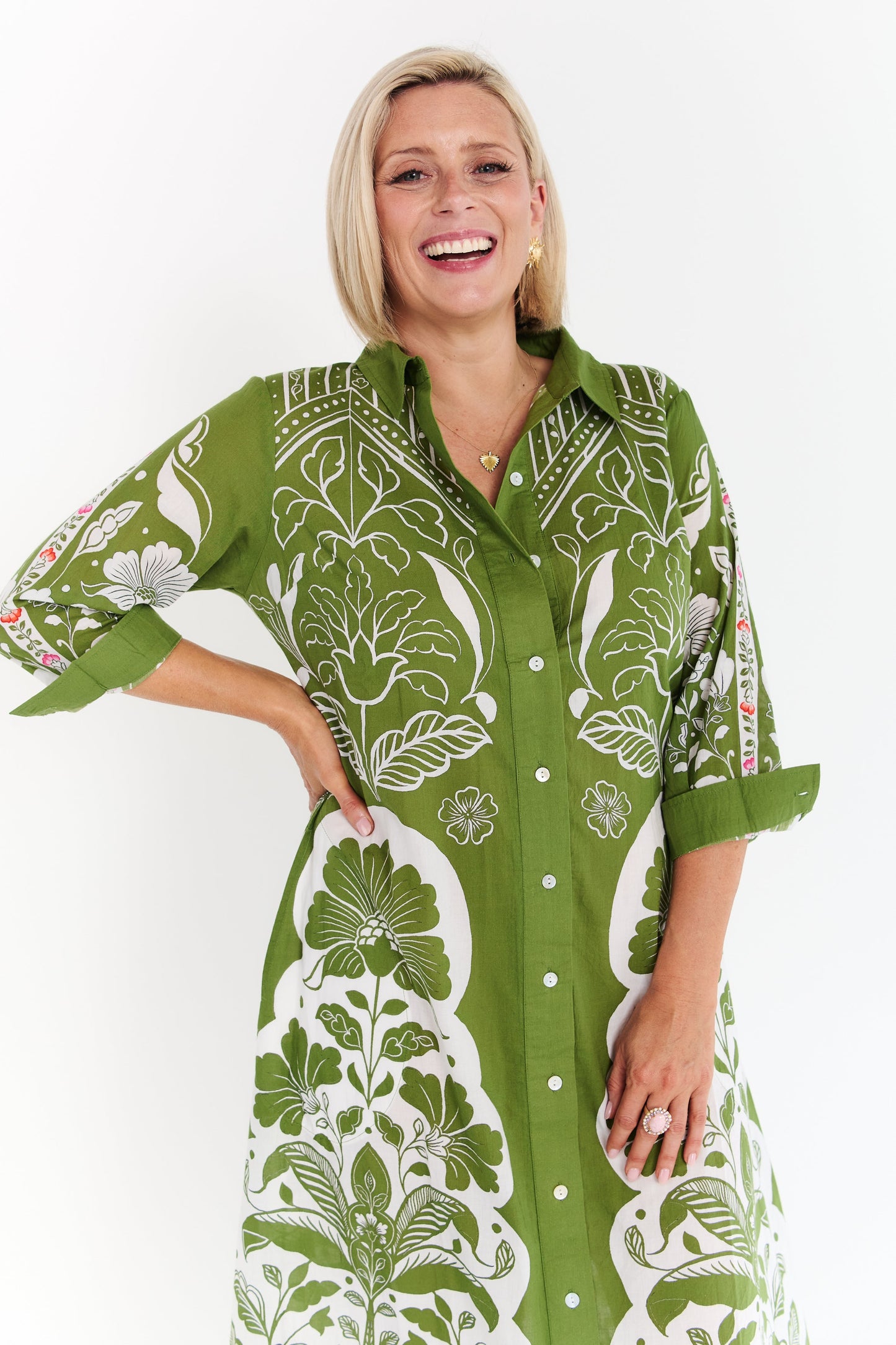 LOTUS OLIVE DRESS