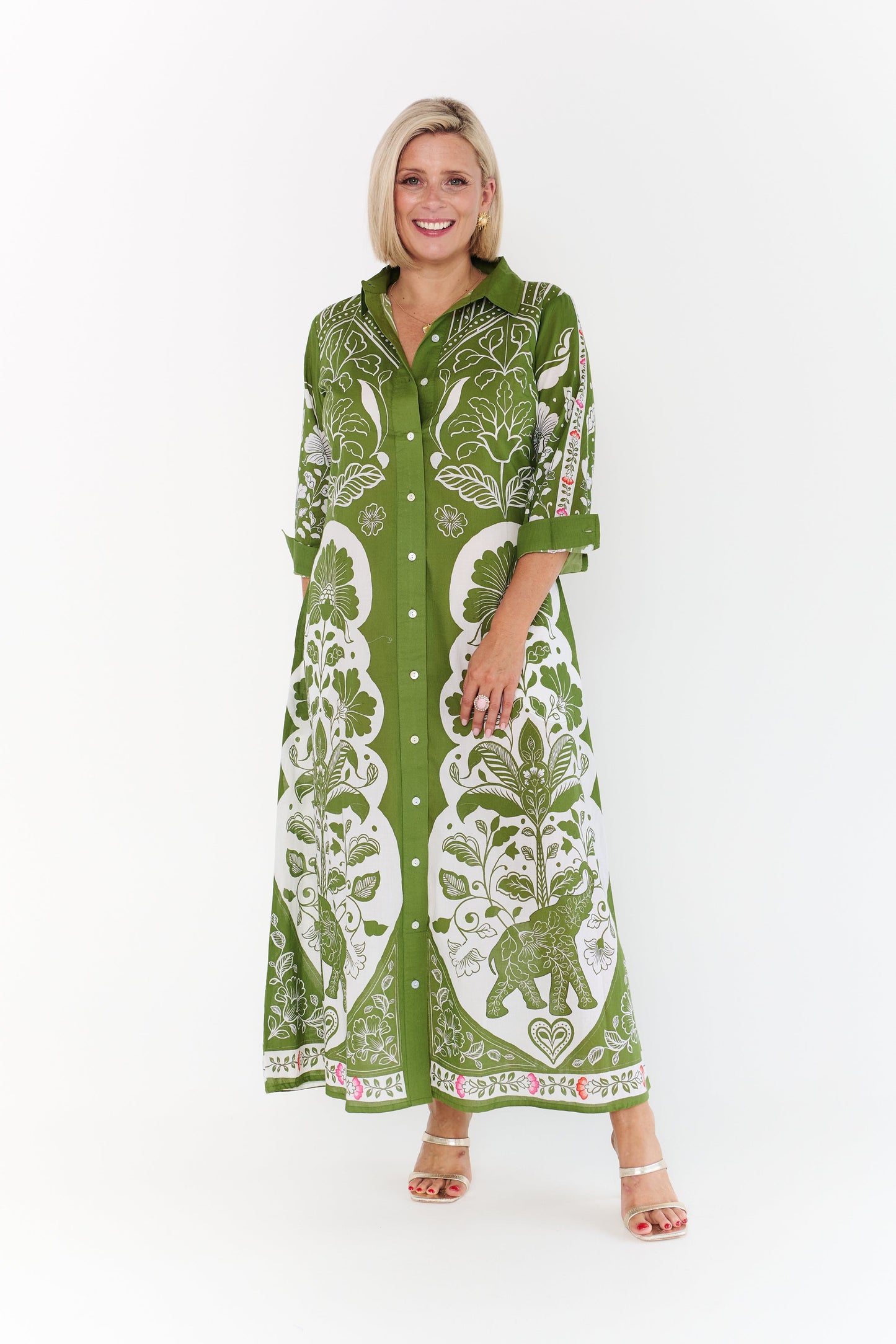 LOTUS OLIVE DRESS