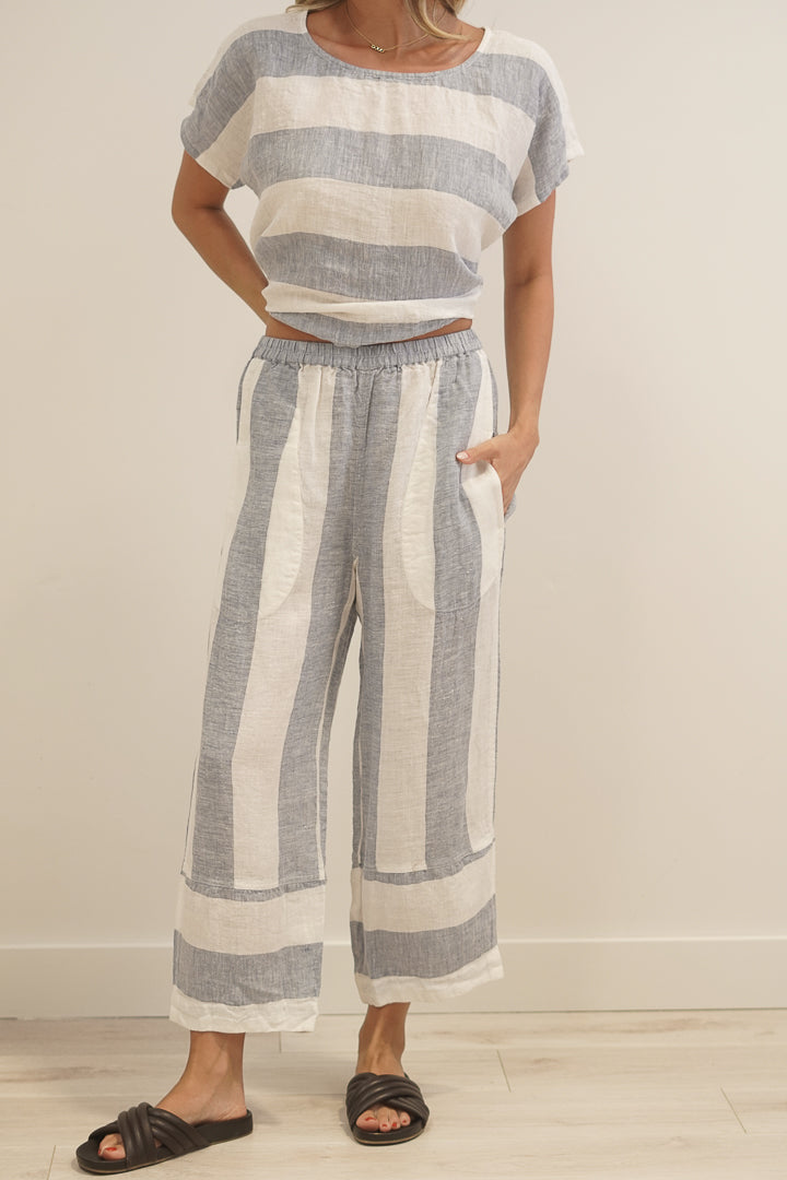 Tami Pants Corn Blue Stripes