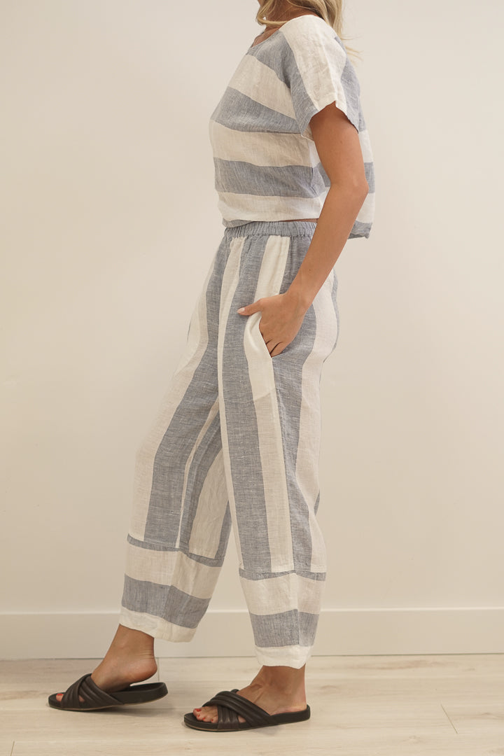 Tami Pants Corn Blue Stripes