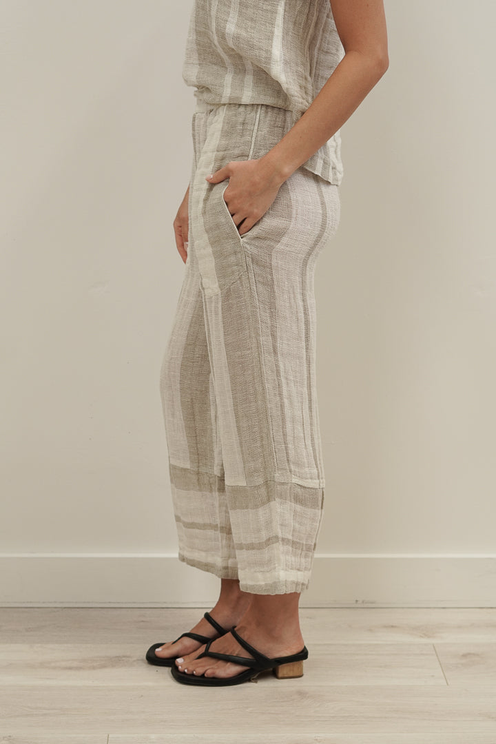 Tami Pants Natural Stripey