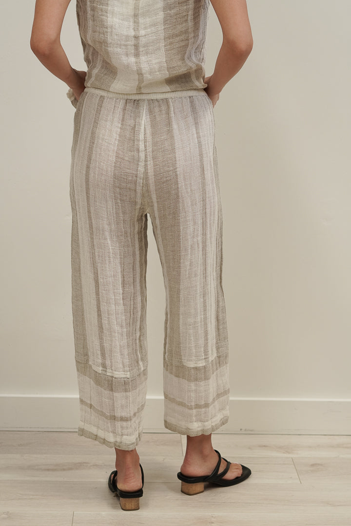 Tami Pants Natural Stripey