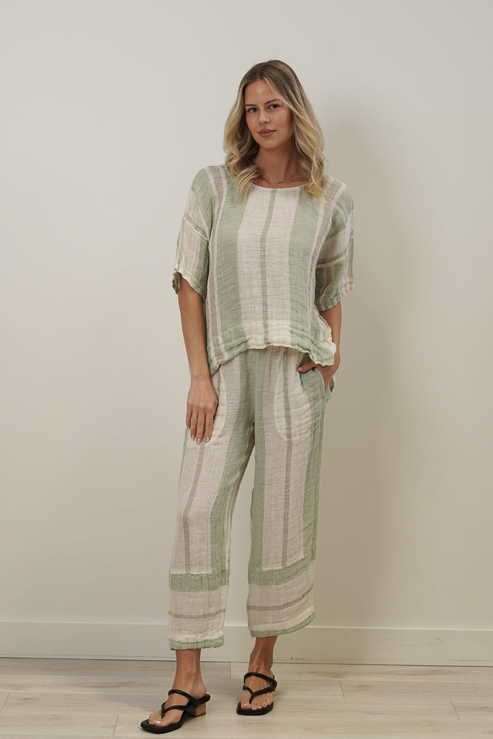Tami Pants Reseda Stripey