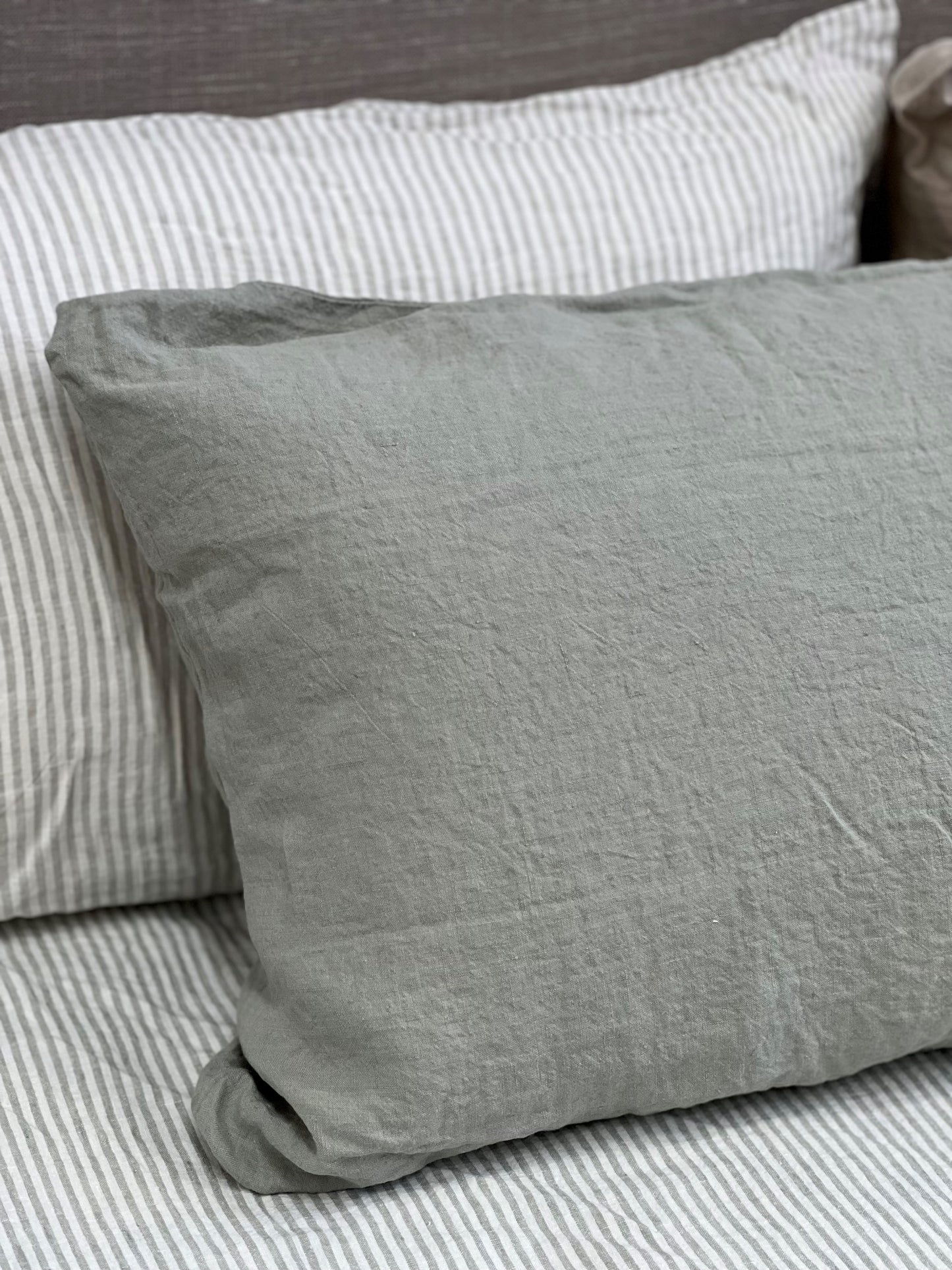 S/2 Linen Pillowcase Desert Sage