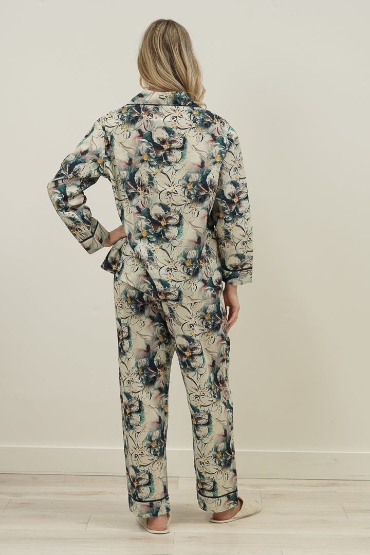 Coastal Botanica Blue Long Pj Set