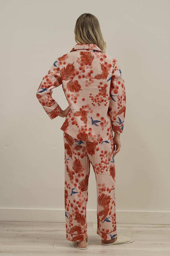 Bloom & Flight Blush Pink Long Pj Set
