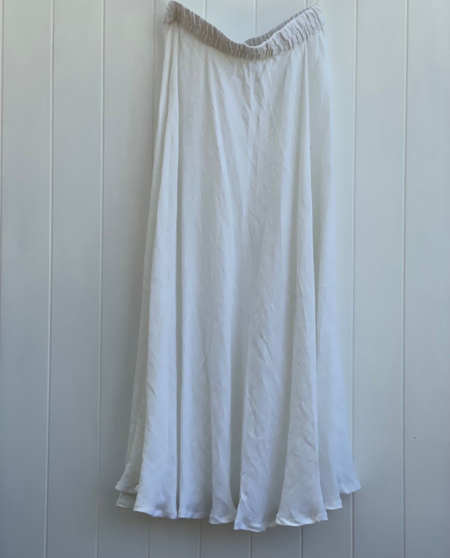 Gauze Linen Skirt - In White