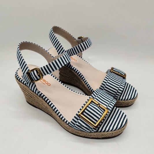 6006 STRIPED WEDGE ESPADRILLE