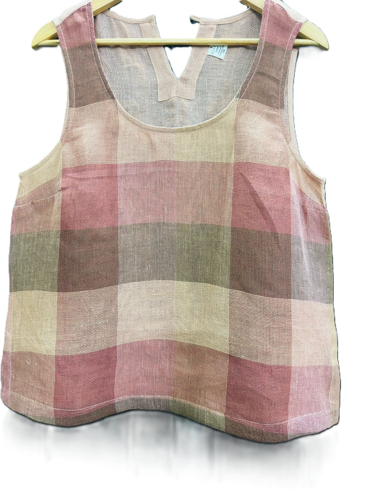 Mirabella Sleeveless Top Cameo Brown Check/Combo