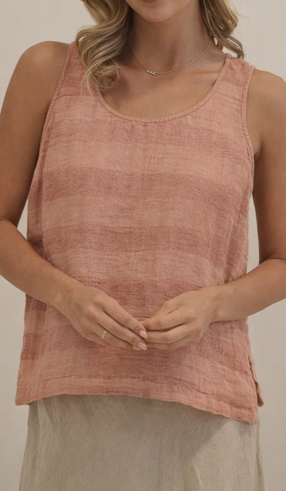 Mirabella Sleeveless Top Cameo Brown Combo