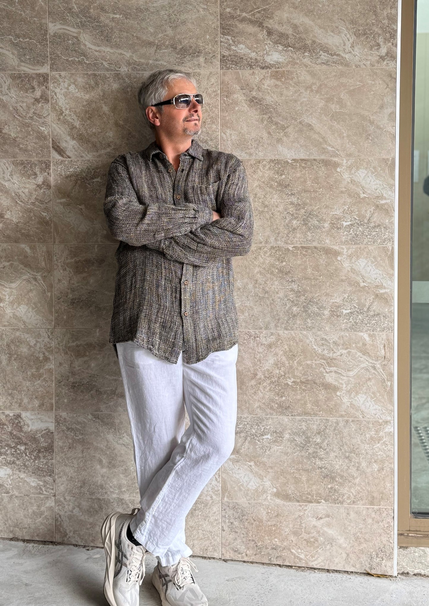 Mark Linen Pants White