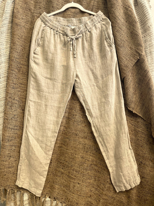 Mark Linen Pants Natural
