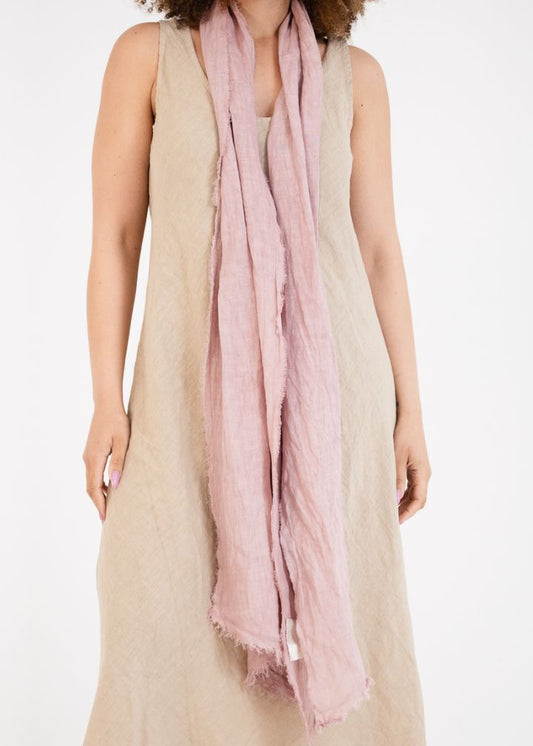 Etna Linen Scarf | Rosa