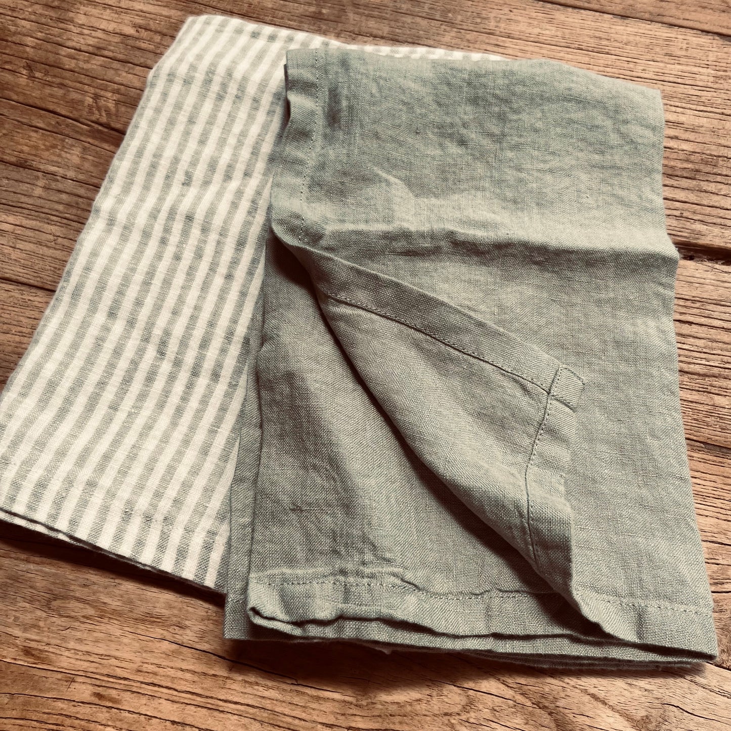 S/4 Sage Linen Napkin