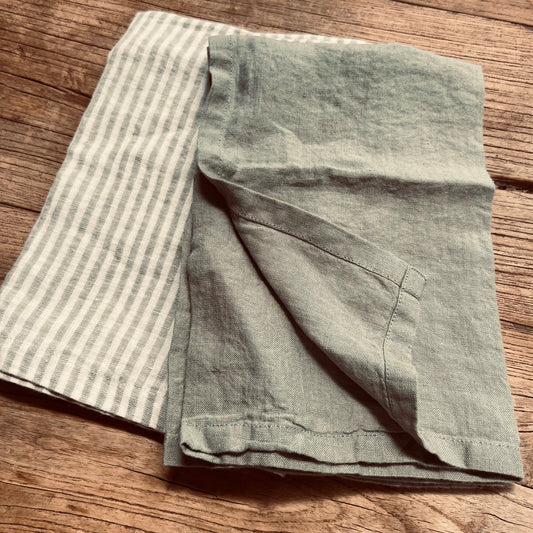 S/4 Sage Linen Napkin