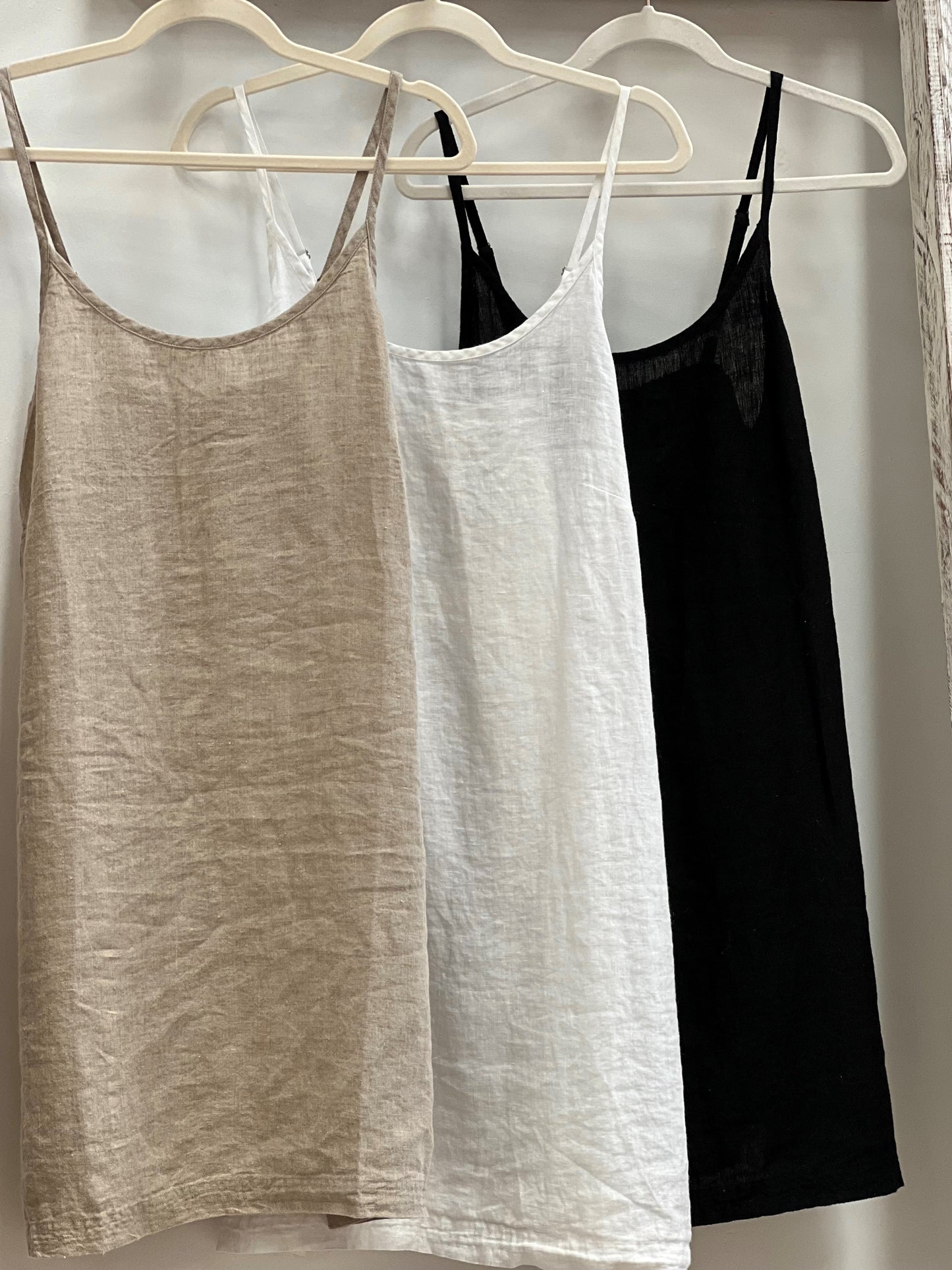 Nicola Slip Linen Dress Natural