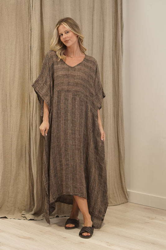 Erika Oversized Kaftan Toasted Earth Combo