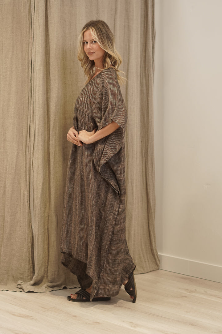 Erika Oversized Kaftan Toasted Earth Combo