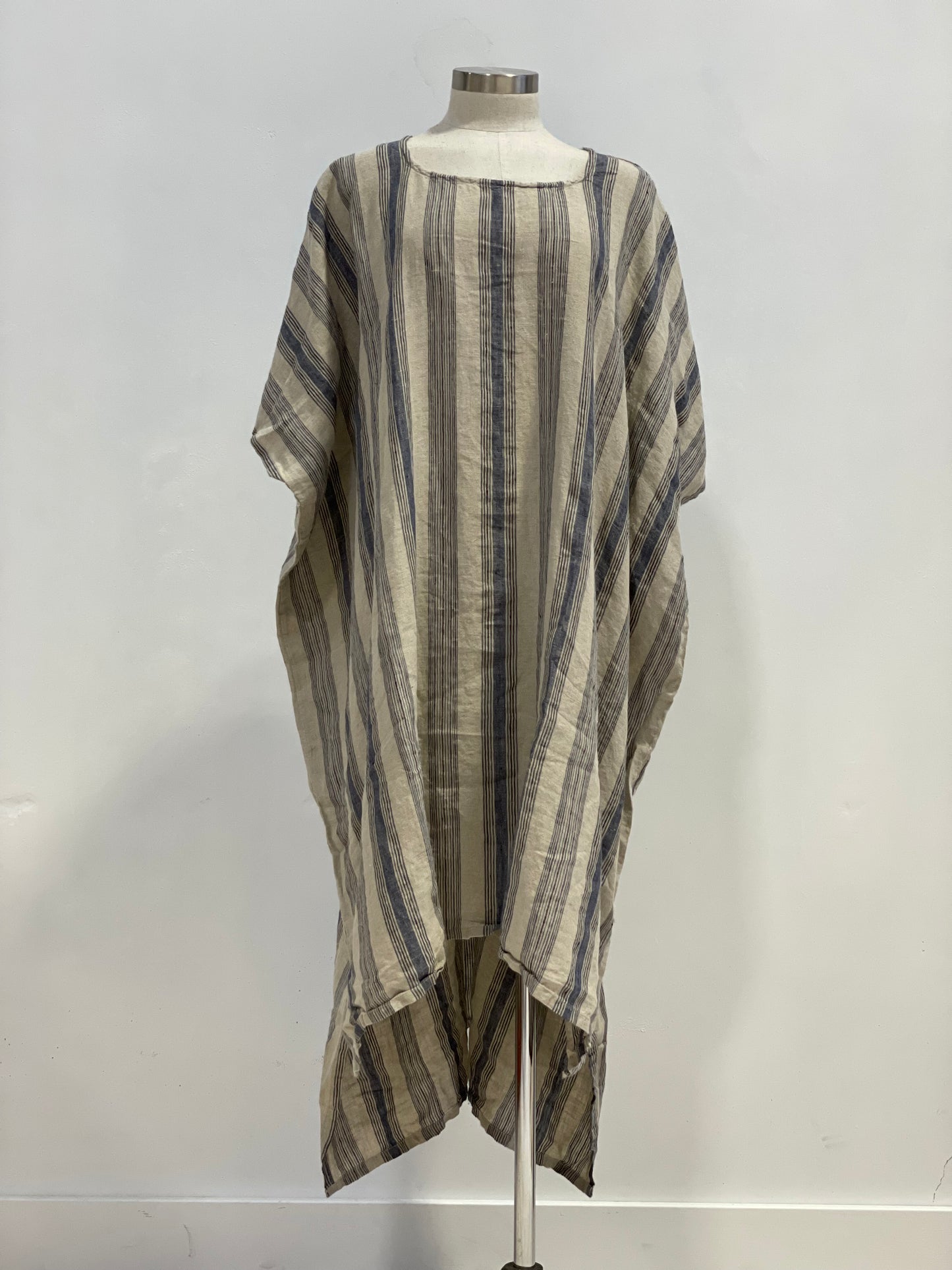 Erika Oversized Kaftan - Blue Horizon Stripe