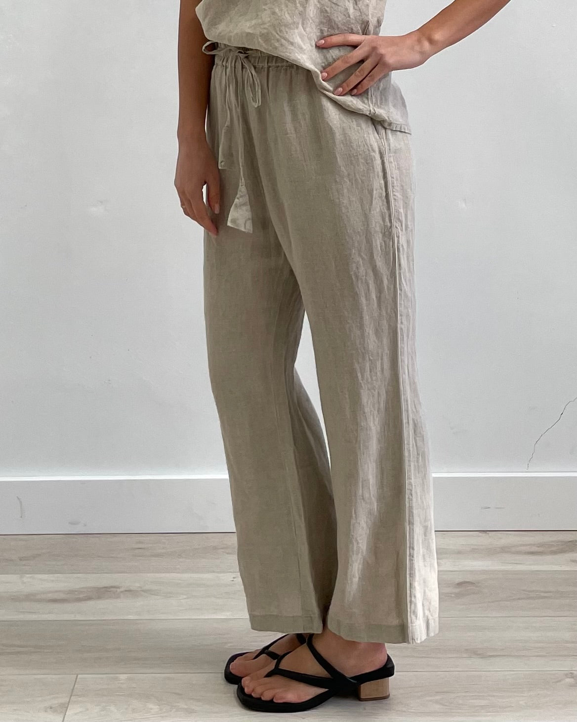 Erika Straight Leg Pants Natural
