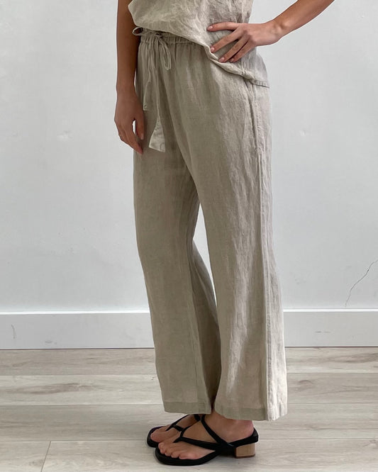 Erika Straight Leg Pants Natural