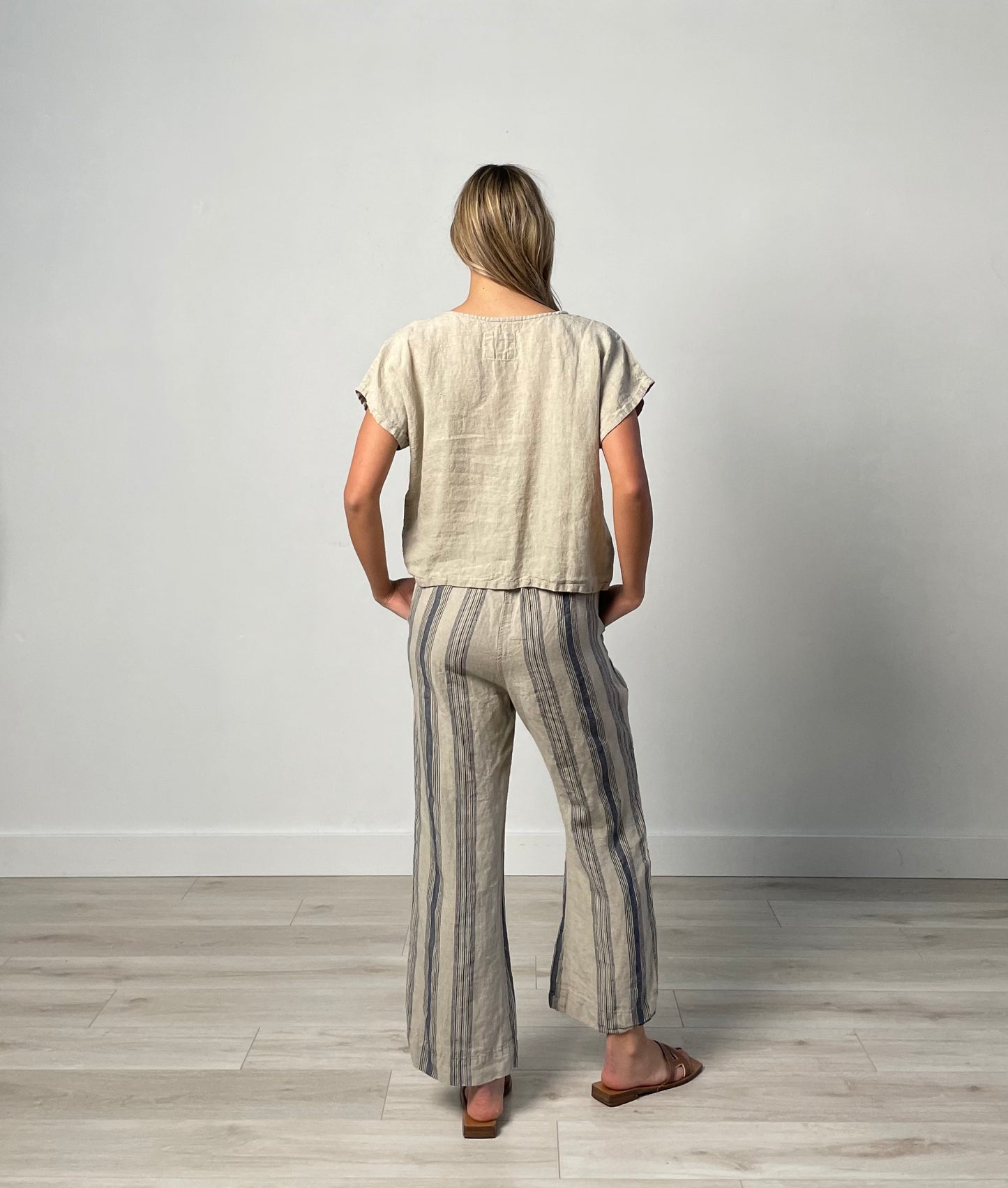 Erika Pants - Blue Horizon Stripe