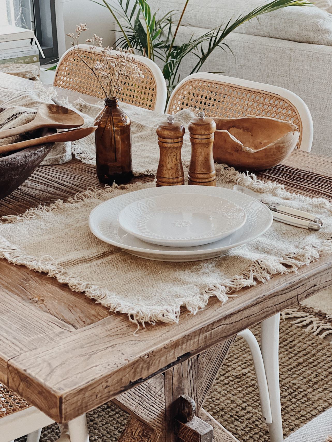 Table Place Mat Alder Handloomed/Rustic Linen