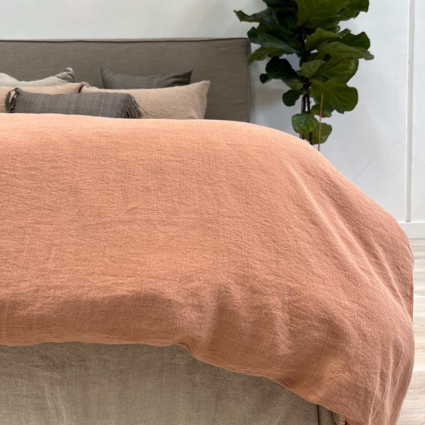 Noemi Reversible Quilt Cover Sandstone Stripe