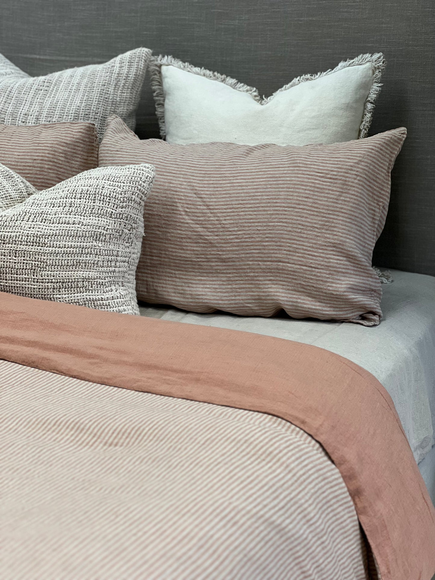 Noemi Pillowcase Sandstone Stripe