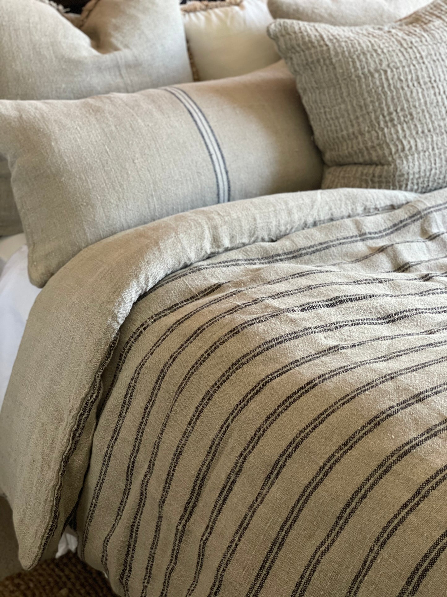Angaston Handloomed Linen Quilt Cover