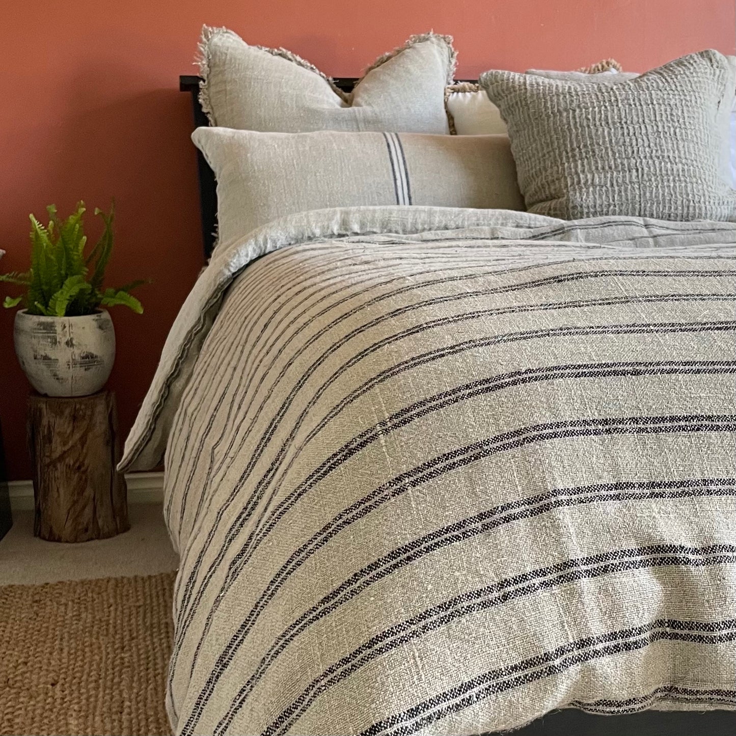 Angaston Handloomed Linen Quilt Cover