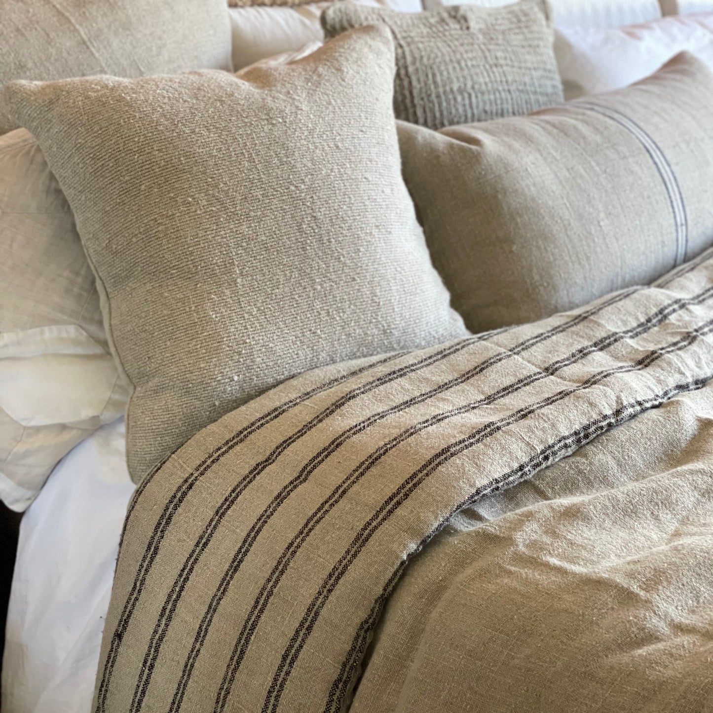 Angaston Handloomed Linen Quilt Cover