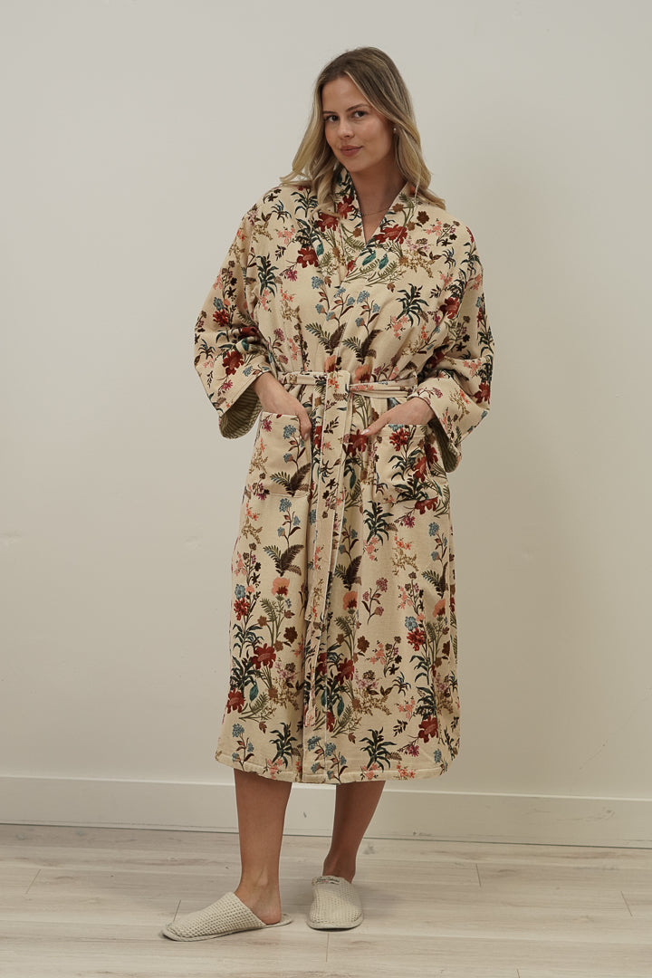 Wildflower Field Velvet Robe