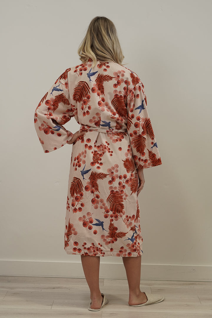 Bloom & Flight Blush Pink Velvet Robe