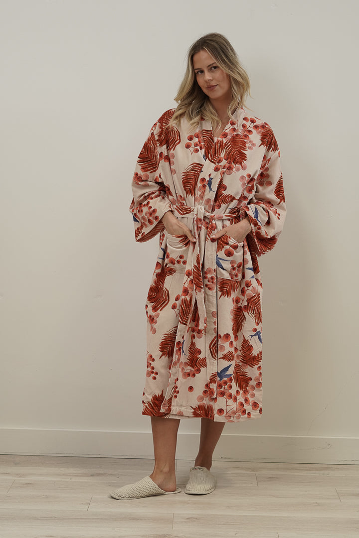 Bloom & Flight Blush Pink Velvet Robe