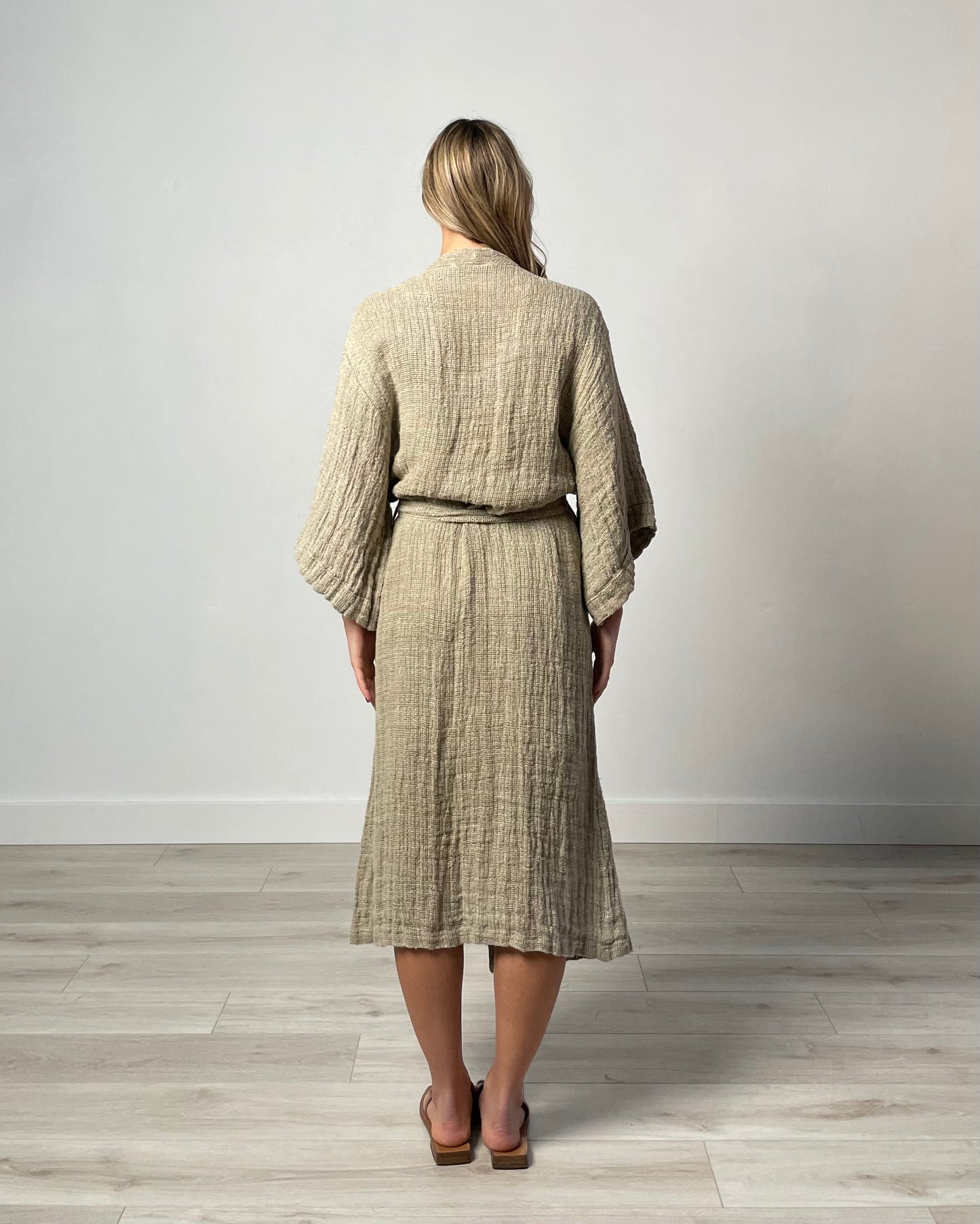 Audrey Heavy Mesh Robe - Natural