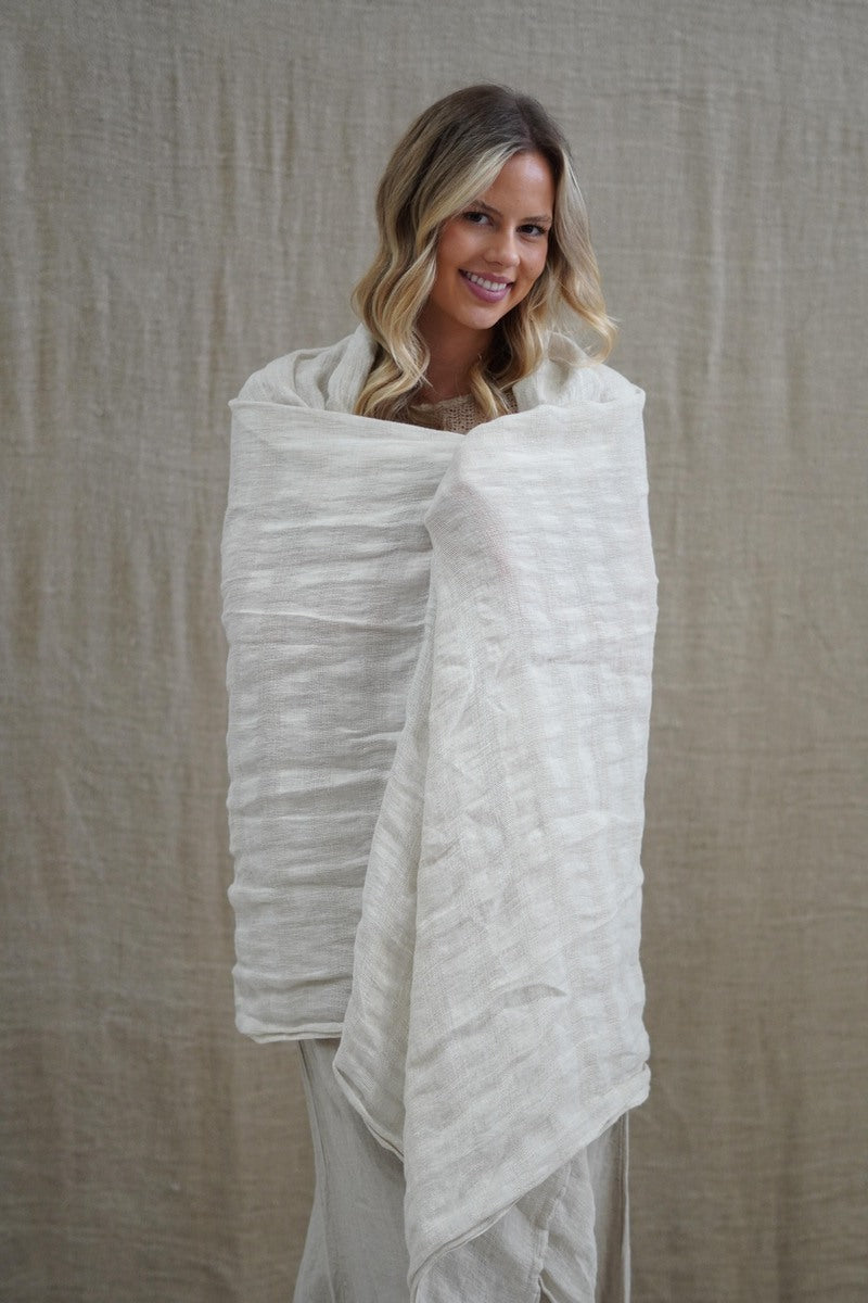 Skye Scarf/Sarong Natural Combo