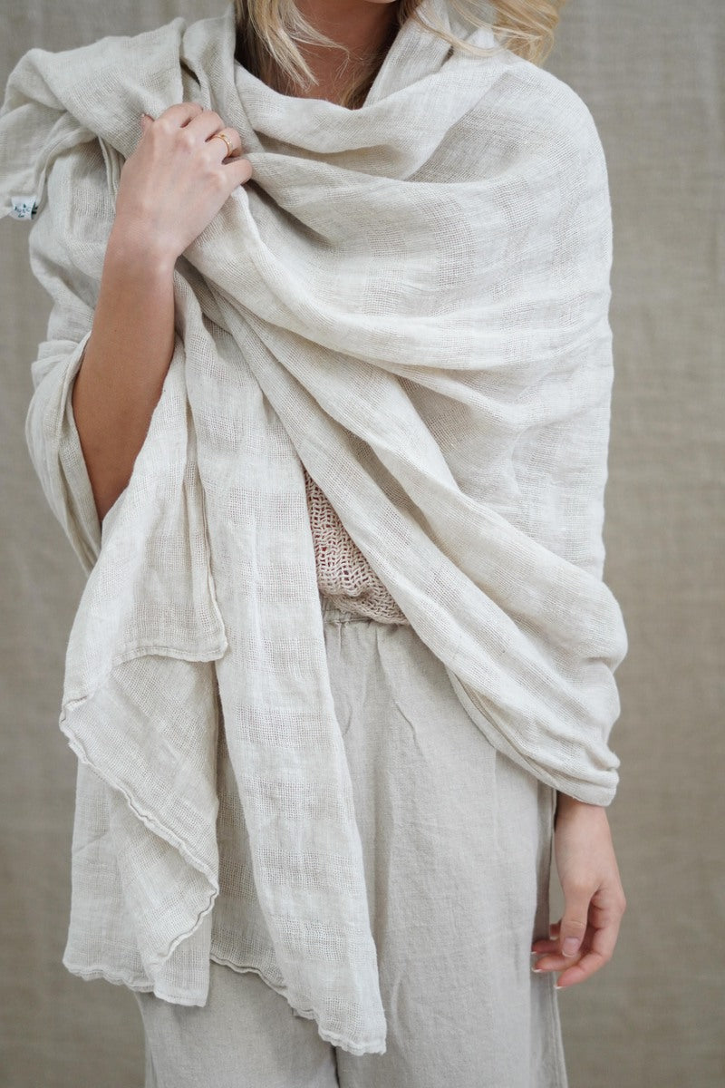Skye Scarf/Sarong Natural Combo